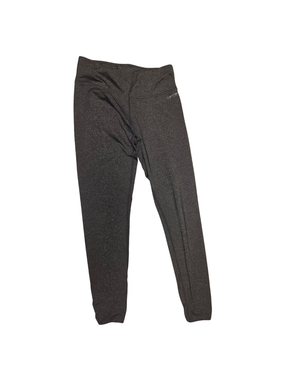 Calvin Klein Performance Dark Heather Gray Ruched Leggings Size S Quick Dry